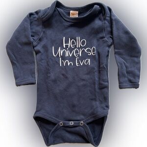 FREE w purchase 3-6month Hello Universe I’m Eva infant bodysuit